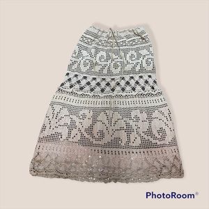 Crochet skirt cotton size M